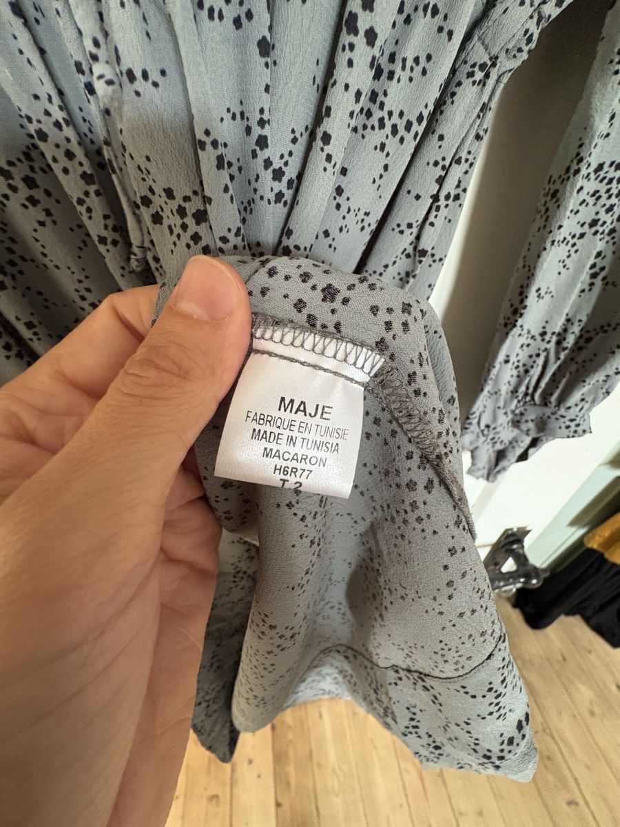Maje Robes: Robe Maje imprimée gris bleue taille 2 – D'occasion à Glattfelden par clemdidou 2