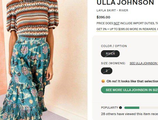 Ulla Johnson Gonne: Ulla Johnson Rock / jupe S – Usato da Collonges venduto da arashee 4