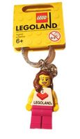 LEGO 851330 I Brick Legoland Minifigure Female Key Chain