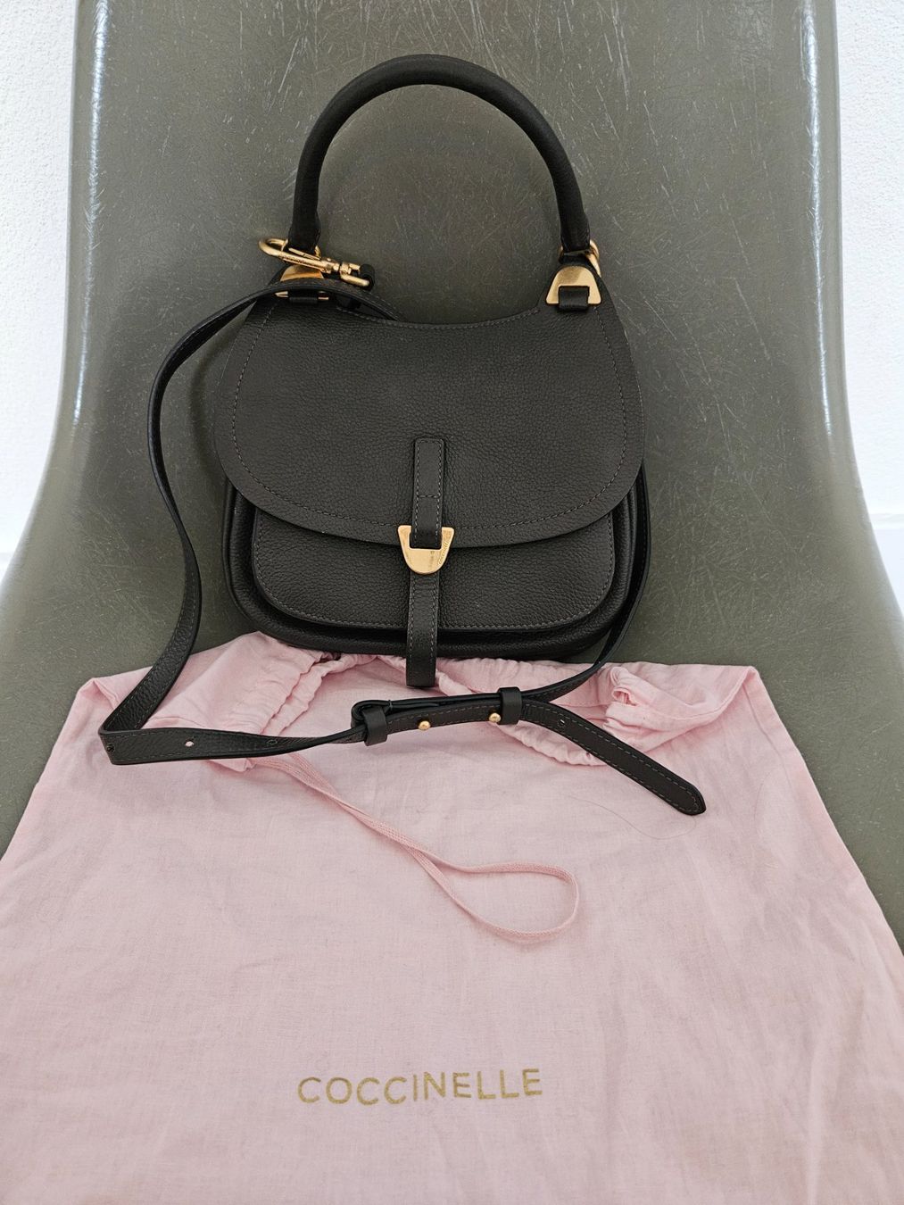 Coccinelle Borse: Coccinelle Ledertasche dunkelgrün – Usato da Bern venduto da j-o