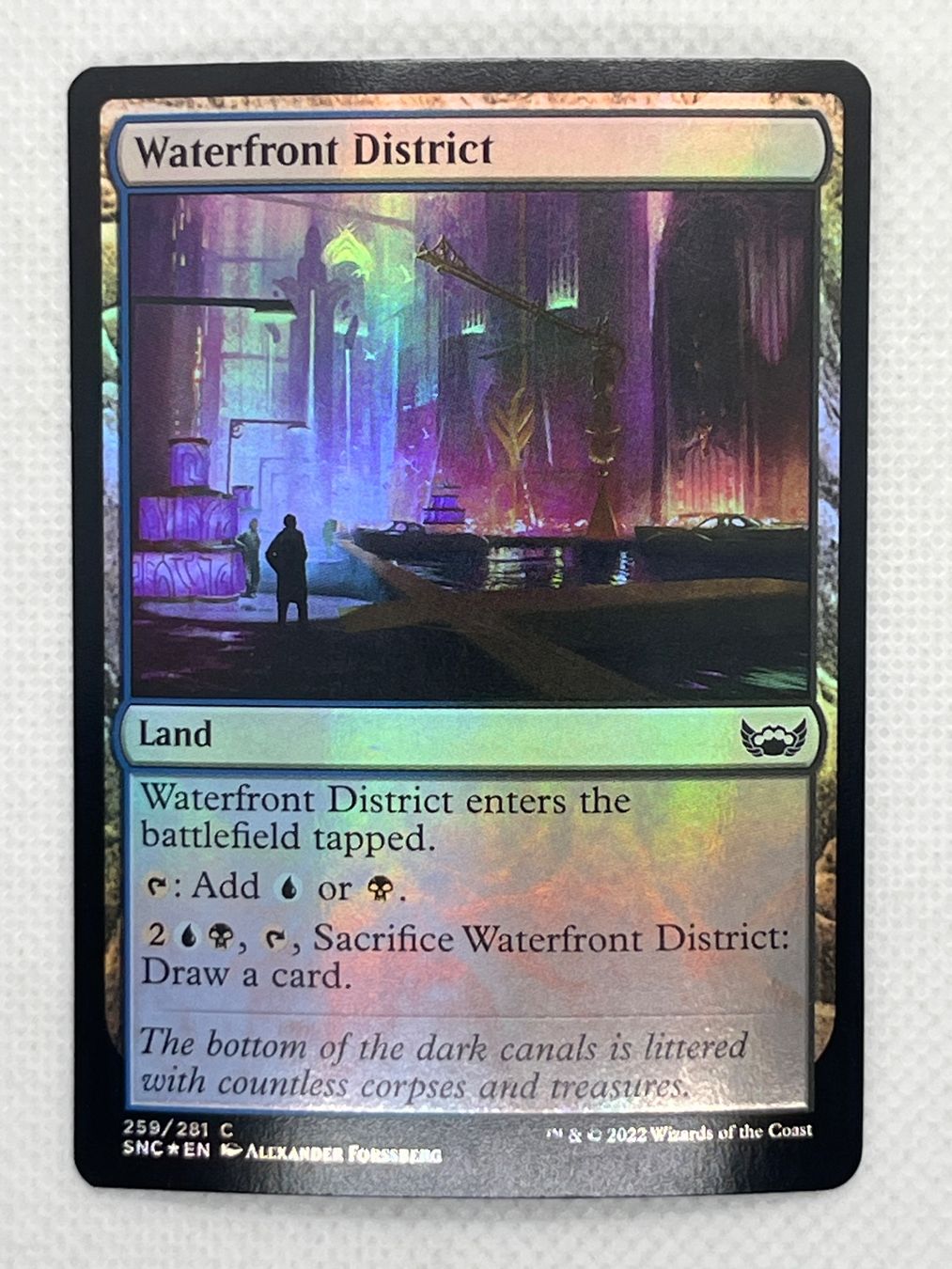 Magic The Gathering Sammelbilder & Trading cards: MTG Waterfront District SNC 259 Englisch Common Foil – Gebraucht aus Hinterkappelen von Kim1992