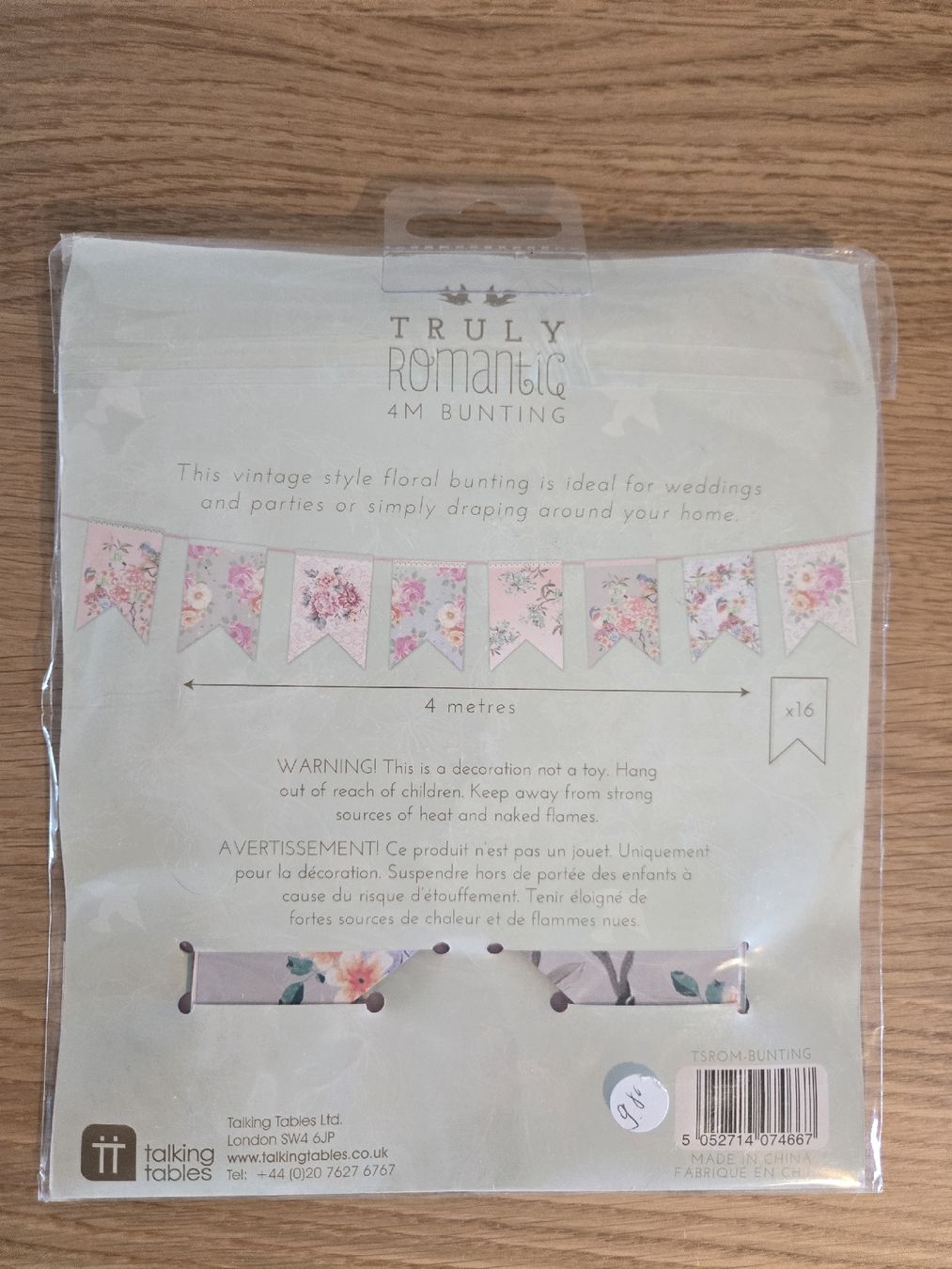 Tutte le decorazioni: Romantische Vintage Girlande "Truly Romantic" – Nuovo e nell'imballaggio originale da Dübendorf venduto da Timulka 1