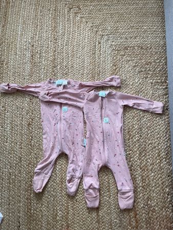 2x ErgoPouch Pyjama Gr. 3 - 6 M 62/68 2 weg reissverschluss