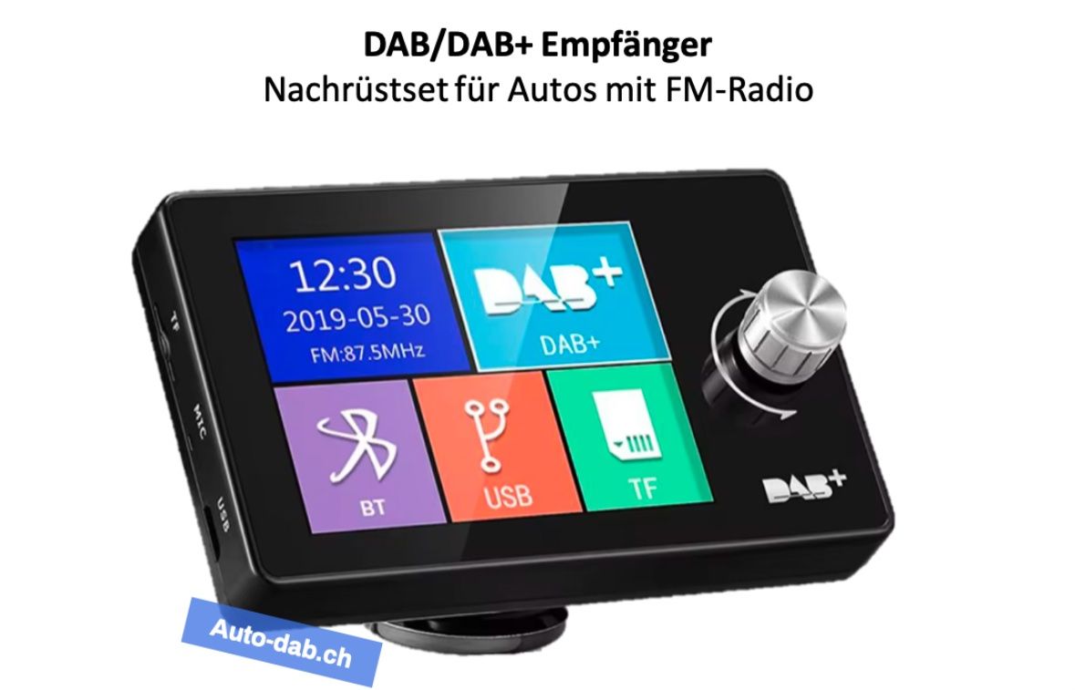 Adapter: DAB Auto Empfänger Adapter | Autoradio DAB+ Receiver – Neu und originalverpackt aus Basel von