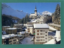 Arosa, Dorf mit Kirche, Erzhorn und Tschirpen, ungelaufen