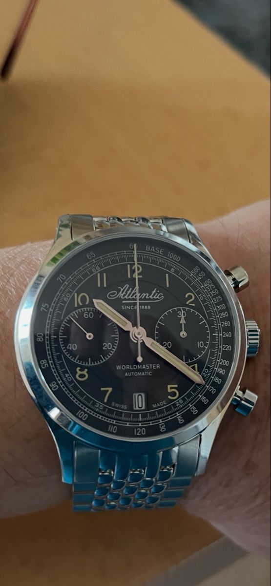 Atlantic Uhren: Atlantic Worldmaster Chronograph Automatic: schicker Dresser – Gebraucht aus worben von than56