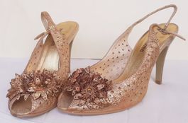 Mallanee Schuhe, Gr. 36, goldig für den Sommer!