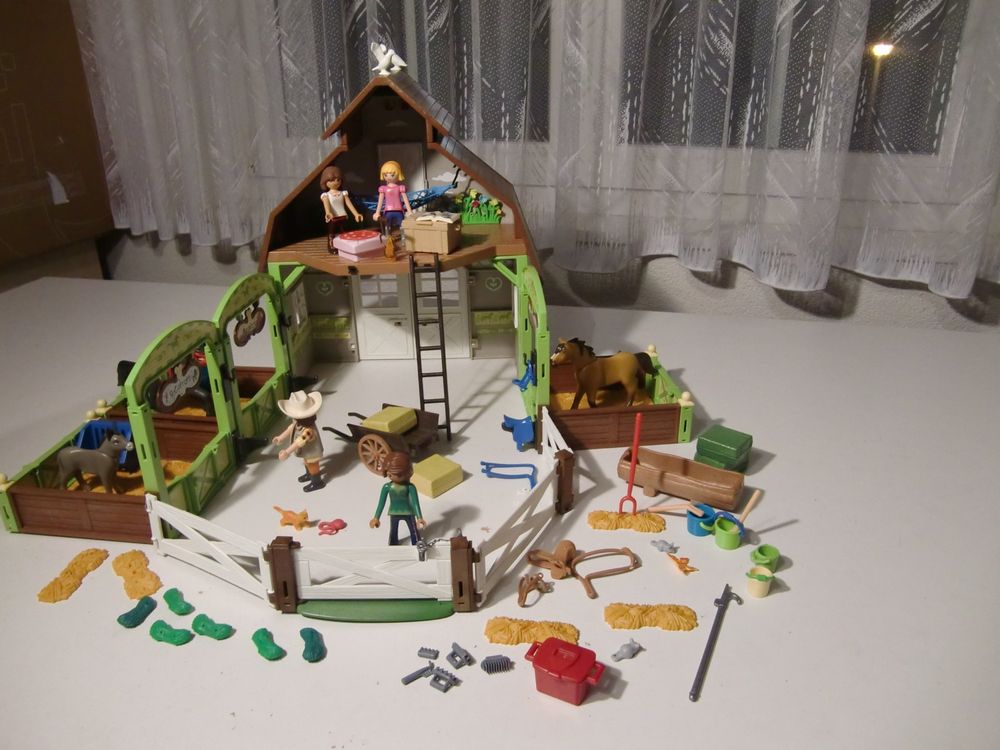 Playmobil Spirit Riding Free Stall Nr. 70118 + 2 Zusatzboxen (Gebraucht ...