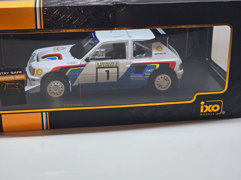 Maquette 1/43 résine PEUGEOT 205 T16 - 1er RAC - 1er 1000 Lacs - Marque Provence Moulage - Collection