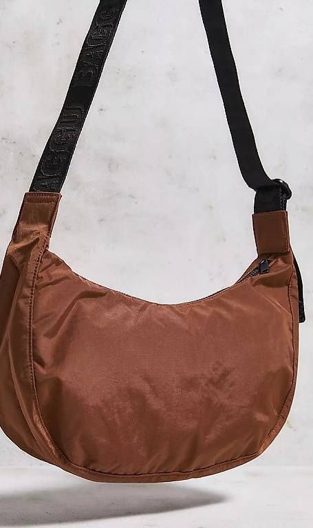 Baggu Borse: Baggu Medium Nylon Crescent Bag Brown – Usato da Zürich venduto da sho_9b69 1
