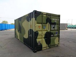 20' Seefrachtcontainer / Tarnfarbe Armee