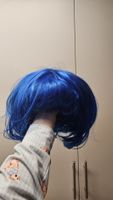 Blaue Bob Perücke