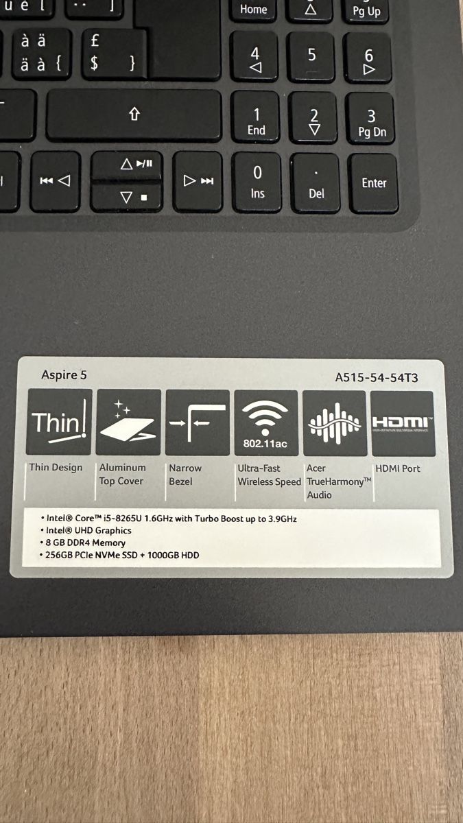 Acer Notebooks: Acer Aspire 36x25cm – Gebraucht aus Amsoldingen von Thor46 1