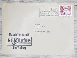 CL01 Enveloppe + Timbre Suisse 1957