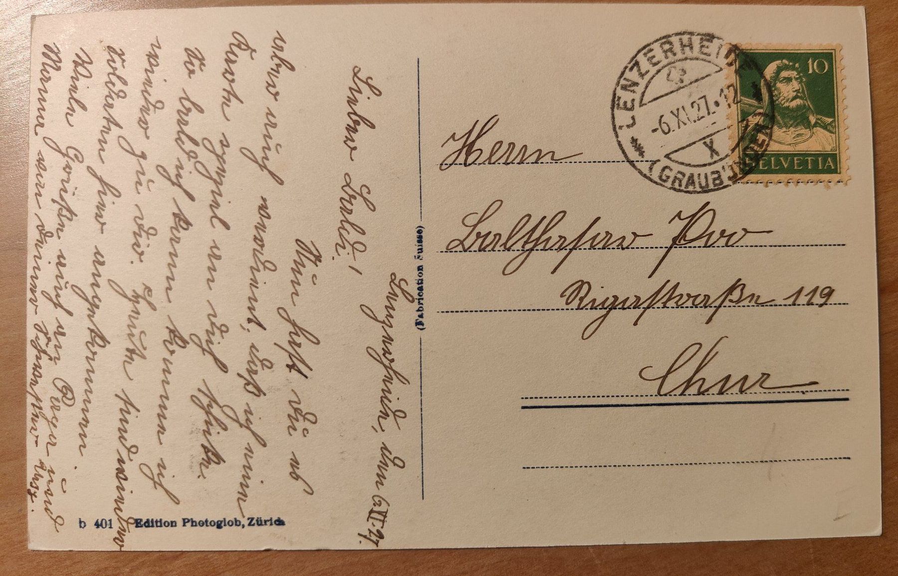 Cartoline postali: Lenzerheid See um 1925 – Usato da St. Erhard venduto da Chaeferli6 1