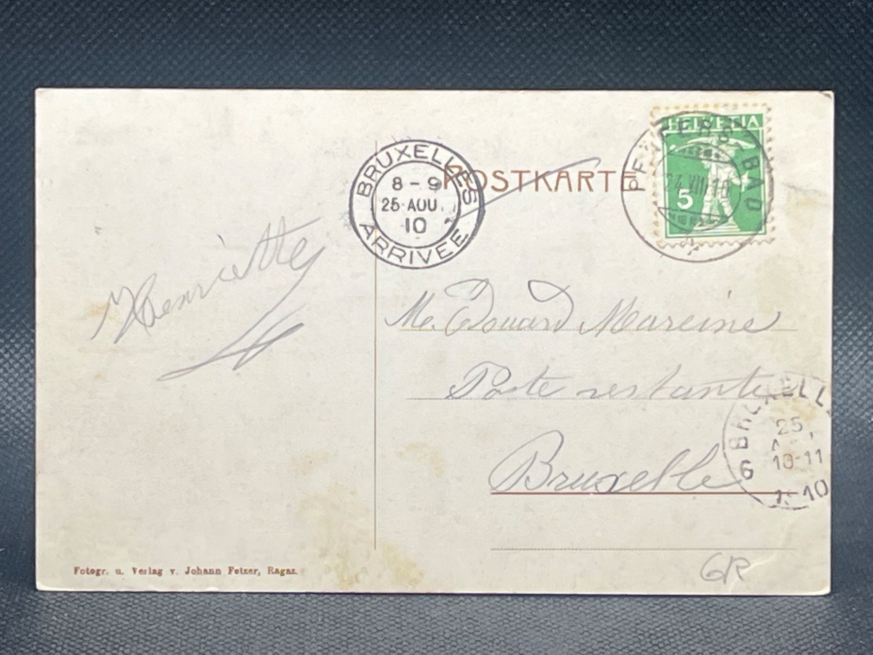 Cartoline postali: Taminafall bei Ragaz – Usato da Widnau venduto da Brusi9 1