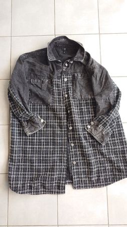 River Island Plus Hemd Jacke, Gr. 48, oversize