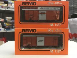 BEMO HOe/HOm Gueterwagen, RhB, Josies Gasser, 1:87, Top!