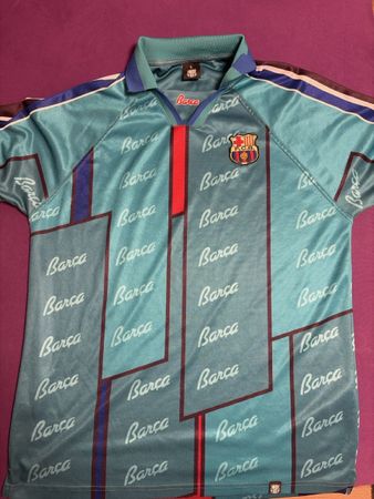 BARCELONA FC 1995-97 AWAY SHIRT RETRO LIMITED 