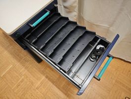 Massiver Bürokorpus mit Schubladen + Hängeregister 80x43x56