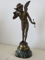 Antike französische Bronzeskulptur IL BAT Henri Giraud 19.Jh