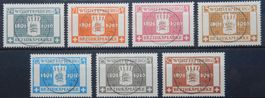 Württemberg Kat. 123-129 gest. 1916