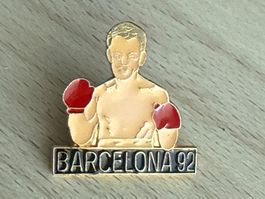 Pin Olympia Boxen Barcelona 92