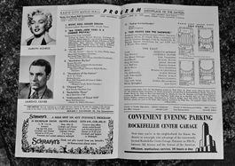 ORIGINAL Radio City Music Hall PROGRAMM 1957 Marilyn Monroe
