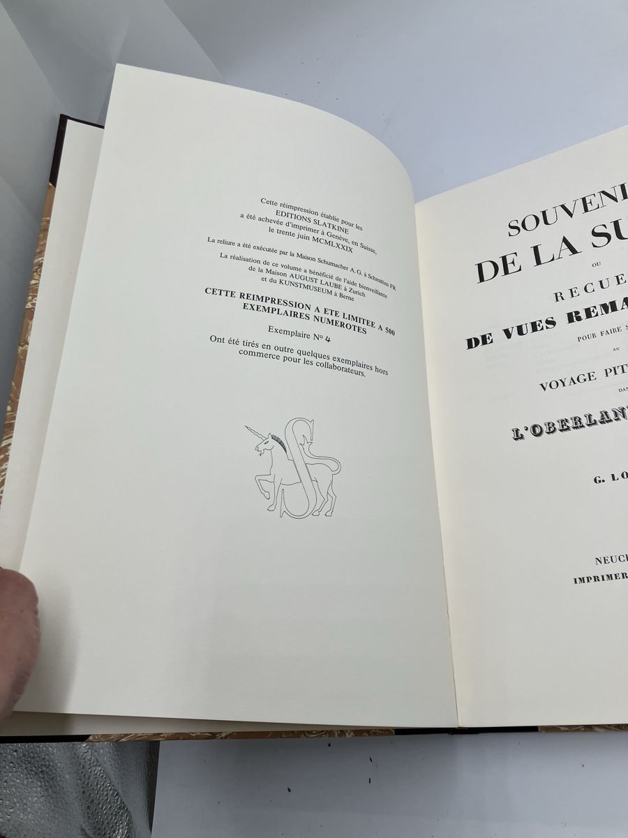 Bücher: Souvenirs de Suisse par G.Lory Fils – Gebraucht aus fribourg von Retroverso 1
