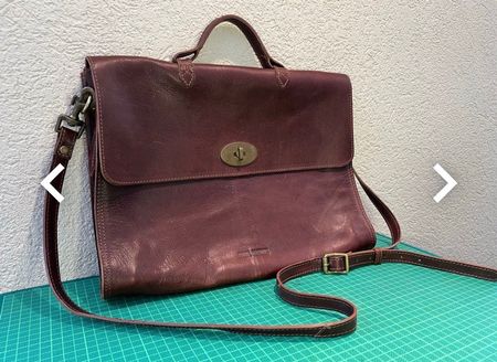 Ledertasche braun, von paul e marius