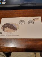 Enveloppe timbrée lézard Varanus niloticus, 1987, rare!