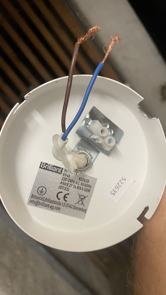 Lampadari & plafoniere: Brilliant Pendelleuchte weiss/Holz, E27, gebraucht – Usato da Bern venduto da gelbepunkte 3