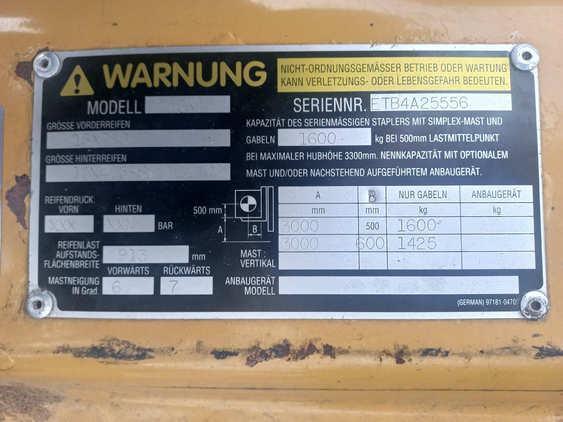 Caterpillar Gabelstapler & Hubwagen: Stapler Cat Elektrostapler Caterpillar EP16KT , Vollfreihub – Gebraucht aus Dulliken von mopar030 7
