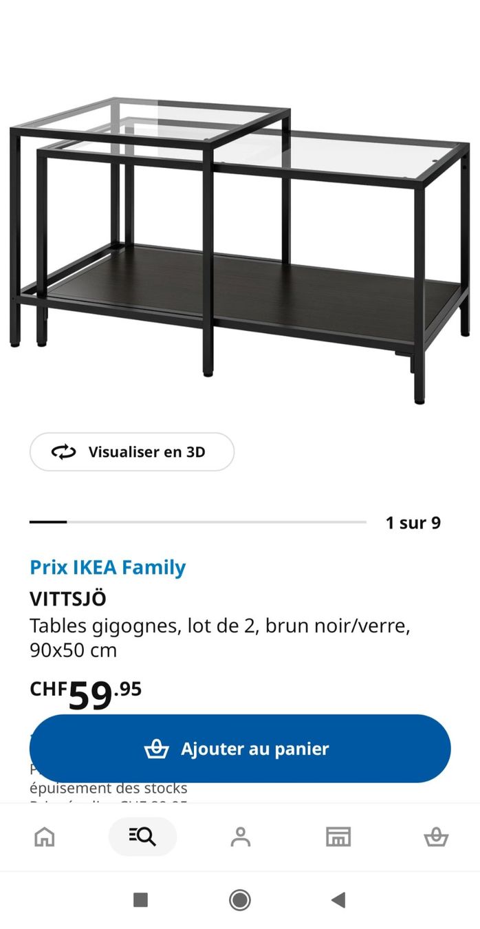 Ikea Tische: Table basse Ikéa – Gebraucht aus Lausanne von emm_5ml5 2