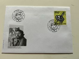 Celestino Piatti Brief mit Sonderstempel, Basel, Top!