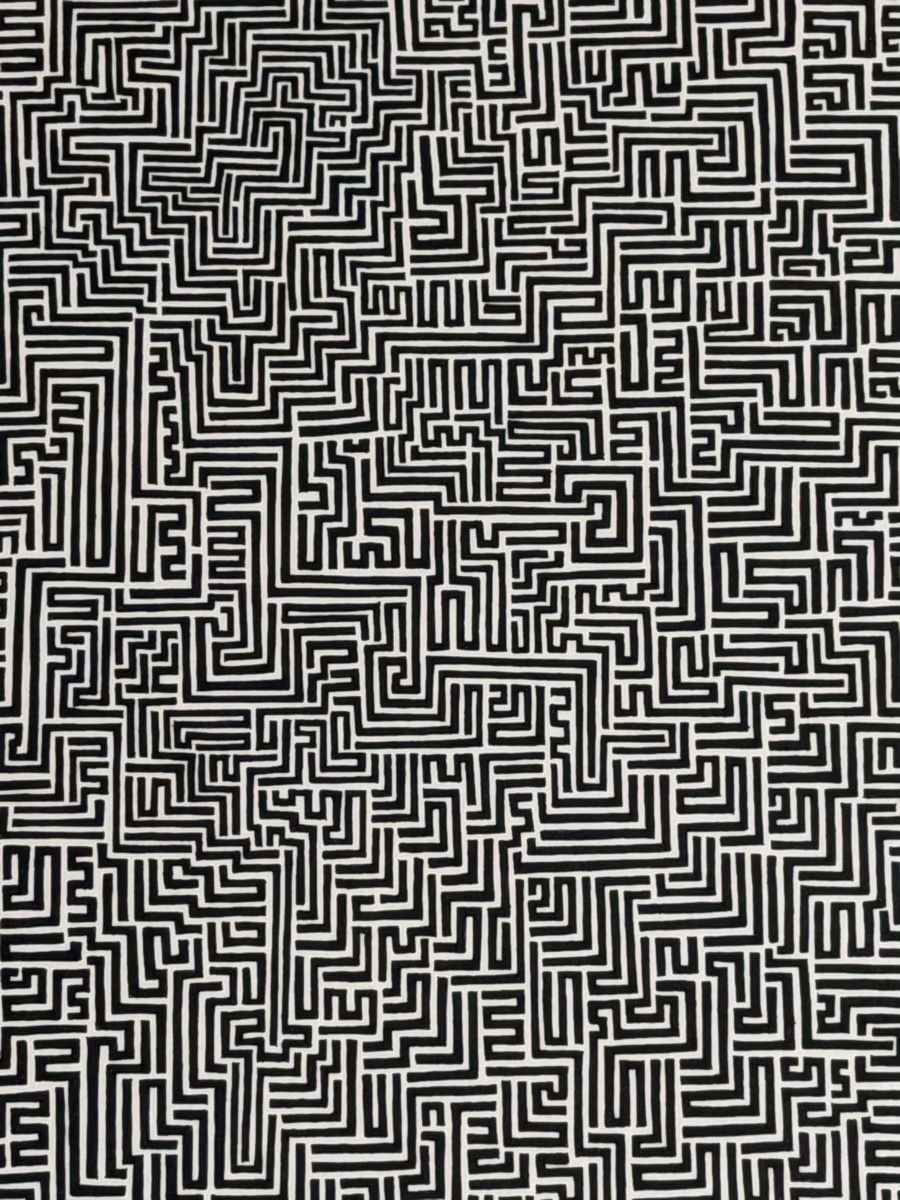 Foto & Immagini: Originale Labyrinth Zeichnung Tusche auf Papier – Usato da Gunten venduto da starfish3 1