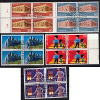 1969   4 Block   Europa + Sondermarken   gestempelt  Ersttag
