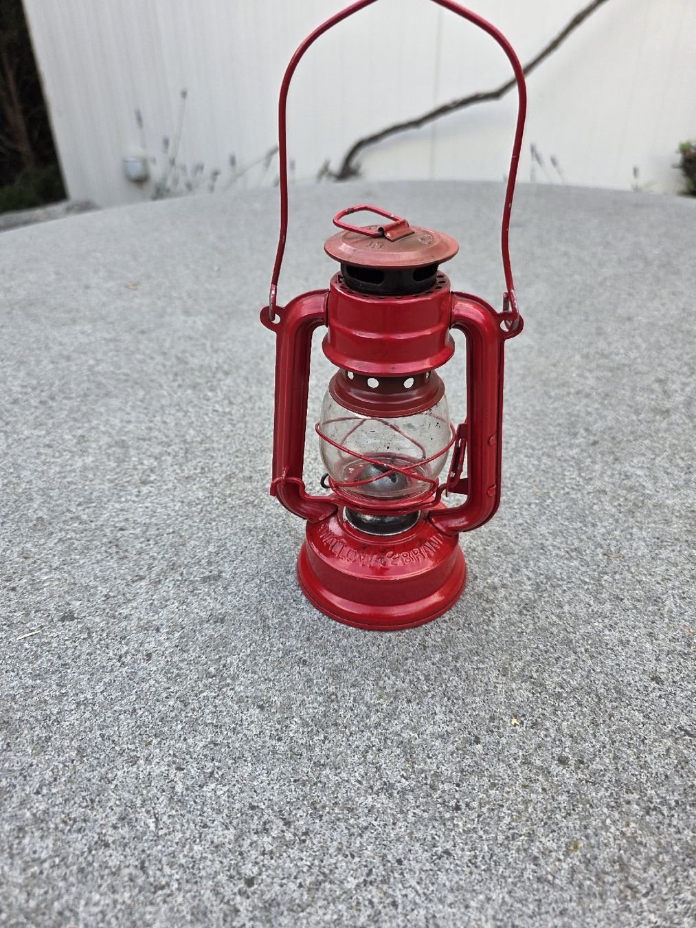 Lampade & Luci: Sturmlaterne rot Metall Glas – Usato da Alberswil venduto da mario889