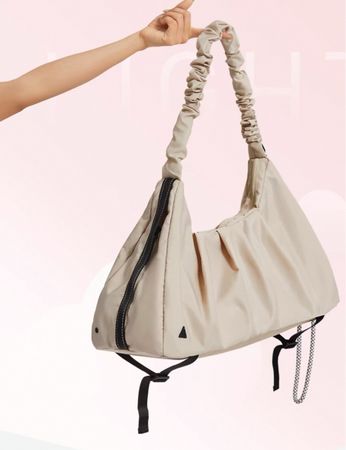 Beige Gym Bag – Spacious & Like New  