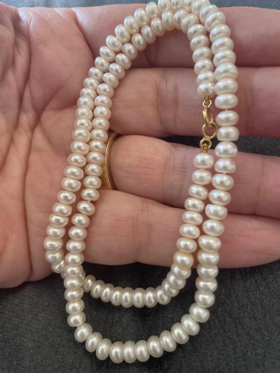 Catenine: Collier perle avec fermoir en or 18 carats – Usato da Montreux venduto da Pipo7878 2