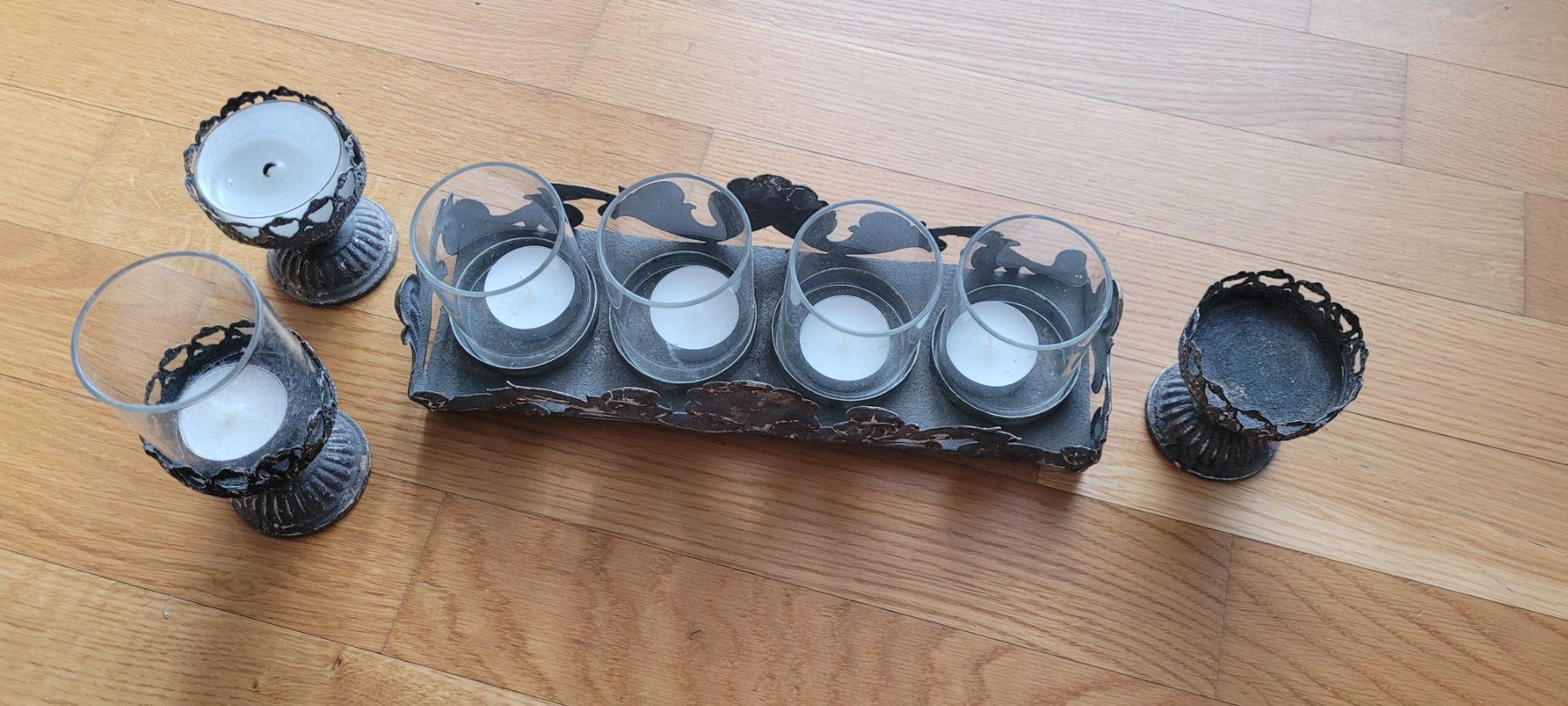 Kerzenständer: Kerzenhalter Vintage Teelichter Windlicht – Gebraucht aus Suhr von Claudia_Suhr_AG 1