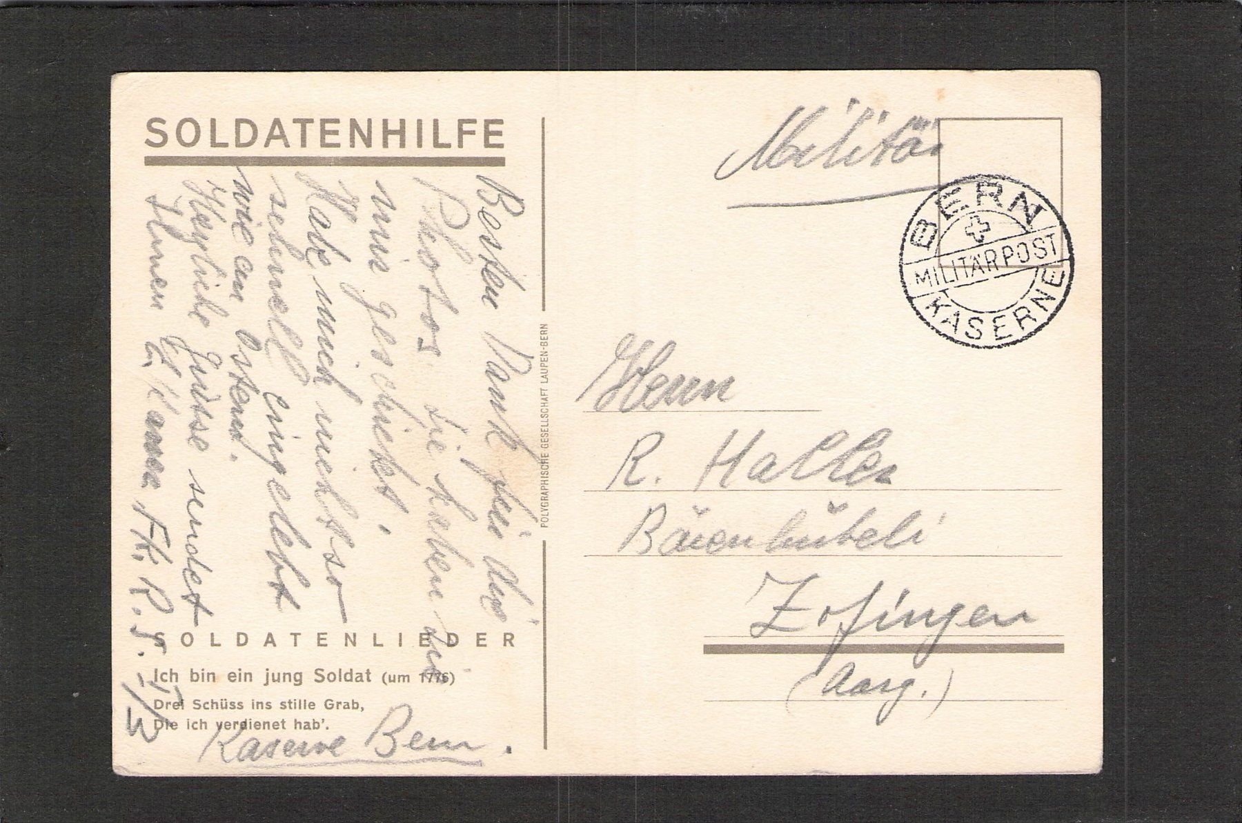 Alle Briefmarken: Einheitskarte : Kommandostäbe Nr. 4 – Gebraucht aus Reichenburg von ibiza18 1