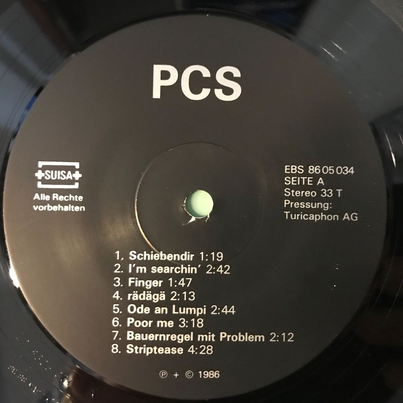 Dischi in vinile: Pfannestiel Chammer Septett - Same CH-Kult – Usato da Aesch BL venduto da BlueMusicRecords 2