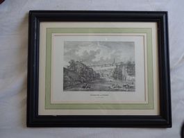 Lithographie FRIBOURG du côté du midi