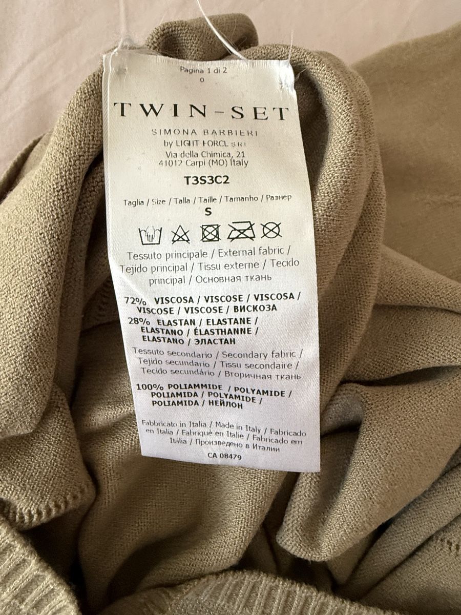 Vestiti: TwinSet Kleid/Tunika beige – Usato da Stäfa venduto da 6senses 3