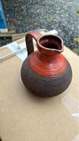 Rustikale Vintage Keramik Vase, Krug - Herbstdeko