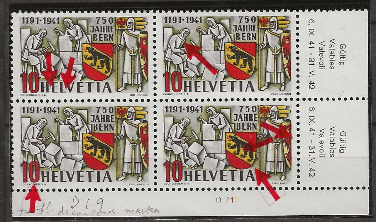 Tutti i francobolli: B0253 - 750  ans de Berne B4 ** – Usato da Trélex venduto da Phil_Albert