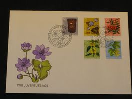 Pro Juventute FDC 1975 Nr. 252 - 256 Tag der Briefmarke