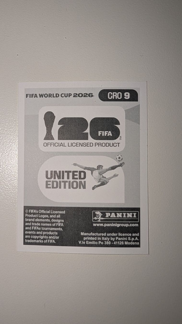 Panini Cartes à collectionner: Luka Modric WM 2026 CRO9 Panini – Neuf avec emballage d'origine à Zürich par iva_tfq5 1