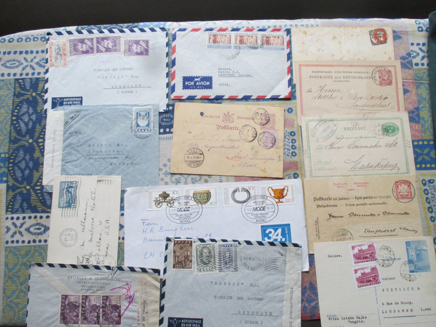 Alle Briefmarken: 5 Scans Eingehende Post ! Hochinteressant !! – Gebraucht aus Bibern SH von Heinibuehrer 1